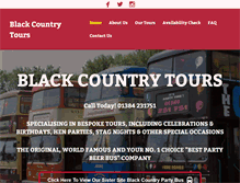 Tablet Screenshot of blackcountrytours.co.uk